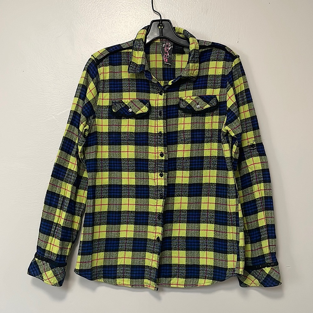 Rusty. Flannel shirt.